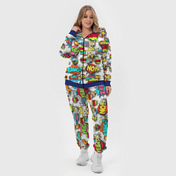 Женский 3D-костюм Pop art Fashion, цвет: 3D-синий — фото 2