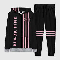 Женский 3D-костюм Black Pink, цвет: 3D-меланж