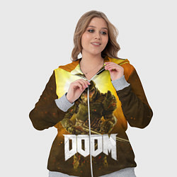 Женский 3D-костюм DOOM: Soldier, цвет: 3D-меланж — фото 2