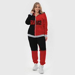 Женский 3D-костюм RDD 2: Black & Red, цвет: 3D-меланж — фото 2