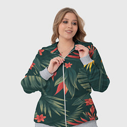 Женский 3D-костюм Зеленые тропики, цвет: 3D-меланж — фото 2