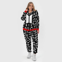 Женский 3D-костюм BTS: Black Style, цвет: 3D-красный — фото 2
