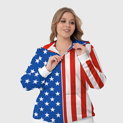 Женский 3D-костюм American Patriot, цвет: 3D-белый — фото 2