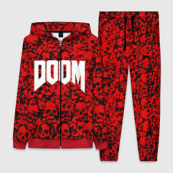 Женский 3D-костюм DOOM: Blooded Skuls, цвет: 3D-красный