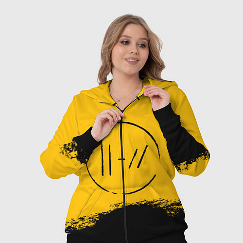 Женский костюм 21 Pilots: Yellow Logo / 3D-Черный – фото 3