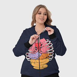 Женский 3D-костюм Внутри меня котики, цвет: 3D-черный — фото 2