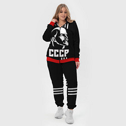 Женский 3D-костюм СССР Ленин, цвет: 3D-красный — фото 2