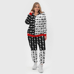 Женский 3D-костюм Off-White: Black & White, цвет: 3D-красный — фото 2
