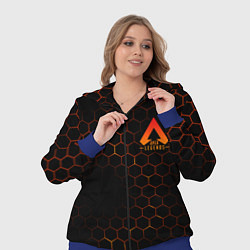Женский 3D-костюм Apex Legends: Orange Carbon, цвет: 3D-синий — фото 2