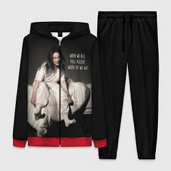 Женский 3D-костюм Billie Eilish: Bad Guy, цвет: 3D-красный