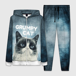 Женский 3D-костюм Grumpy Cat, цвет: 3D-белый