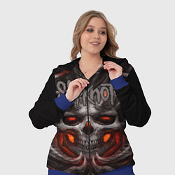Женский 3D-костюм Slipknot: Hell Skull, цвет: 3D-синий — фото 2