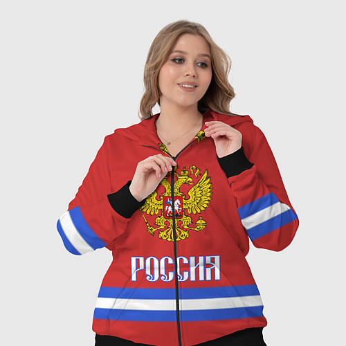 Женский костюм Хоккей: Россия / 3D-Черный – фото 3