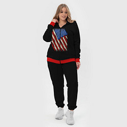 Женский 3D-костюм Флаг, цвет: 3D-красный — фото 2