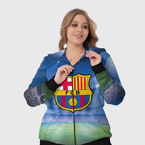 Женский костюм FC Barcelona / 3D-Черный – фото 3