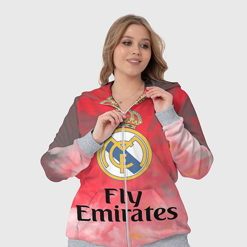 Женский костюм Реал Мадрид / 3D-Меланж – фото 3