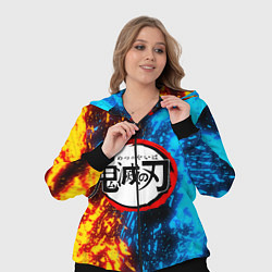 Женский 3D-костюм KIMETSU NO YAIBA, цвет: 3D-черный — фото 2