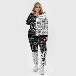 Женский 3D-костюм LIL PEEP LOGOBOMBING, цвет: 3D-черный — фото 2