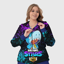 Женский 3D-костюм BRAWL STARS LEON SHARK, цвет: 3D-синий — фото 2