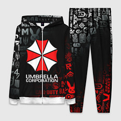 Женский 3D-костюм RESIDENT EVIL UMBRELLA CORP, цвет: 3D-белый