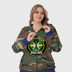 Женский 3D-костюм Войска связи, цвет: 3D-синий — фото 2