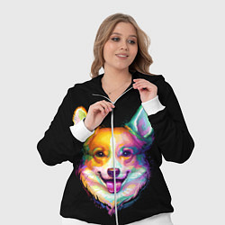 Женский 3D-костюм Корги, цвет: 3D-белый — фото 2