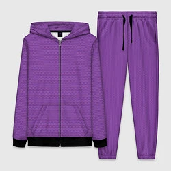 Женский 3D-костюм Фиолетовая волна, цвет: 3D-черный