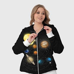Женский 3D-костюм Солнечная Система, цвет: 3D-белый — фото 2