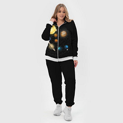 Женский 3D-костюм Солнечная Система, цвет: 3D-белый — фото 2