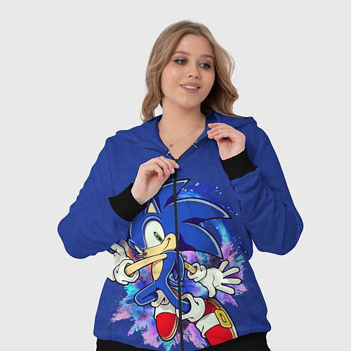 Женский костюм Sonic / 3D-Черный – фото 3