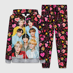 Женский 3D-костюм I Love BTS, цвет: 3D-меланж