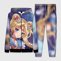 Женский 3D-костюм SAILOR MOON, цвет: 3D-черный