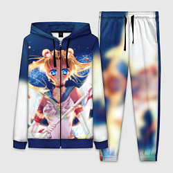 Женский 3D-костюм SAILOR MOON, цвет: 3D-синий