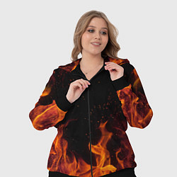 Женский 3D-костюм ОГОНЬ, цвет: 3D-черный — фото 2