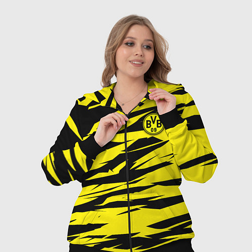 Женский костюм FC Borussia / 3D-Черный – фото 3