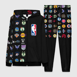 Женский 3D-костюм NBA Team Logos 2, цвет: 3D-черный