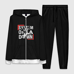 Женский 3D-костюм System of a Down, цвет: 3D-белый