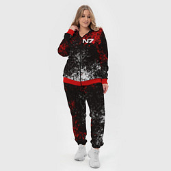Женский 3D-костюм MASS EFFECT N7, цвет: 3D-красный — фото 2