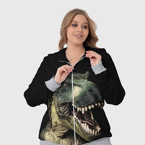 Женский костюм Динозавр T-Rex / 3D-Меланж – фото 3