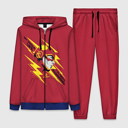 Женский 3D-костюм The Flash, цвет: 3D-синий