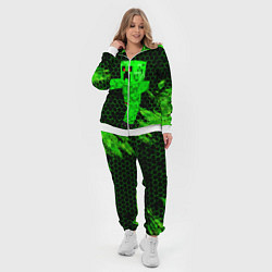 Женский 3D-костюм MINECRAFT CREEPER, цвет: 3D-белый — фото 2