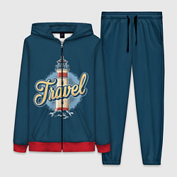 Женский 3D-костюм Путешествие, цвет: 3D-красный