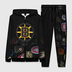 Женский 3D-костюм NHL Boston Bruins Z, цвет: 3D-черный