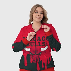 Женский 3D-костюм Chicago Bulls, цвет: 3D-красный — фото 2