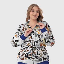 Женский 3D-костюм Котики, цвет: 3D-синий — фото 2