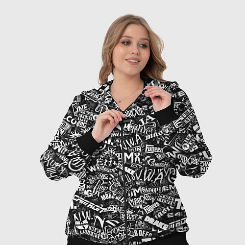 Женский костюм Top Hip Hop / 3D-Черный – фото 3