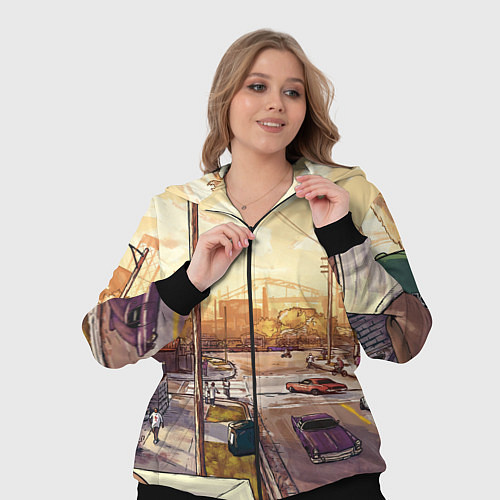 Женский костюм GTA San Andreas / 3D-Черный – фото 3