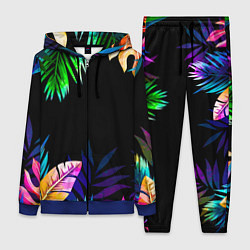 Женский 3D-костюм Тропическая Ночь, цвет: 3D-синий