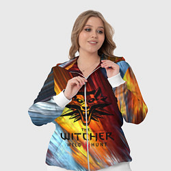 Женский 3D-костюм The Witcher Ведьмак Logo, цвет: 3D-белый — фото 2
