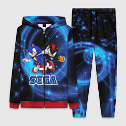 Женский 3D-костюм Sonic SEGA, цвет: 3D-красный